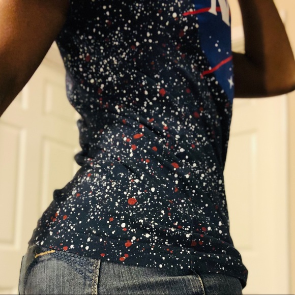 NASA Navy Blue Paint Splatter Shortsleeved Tee - Picture 4 of 4